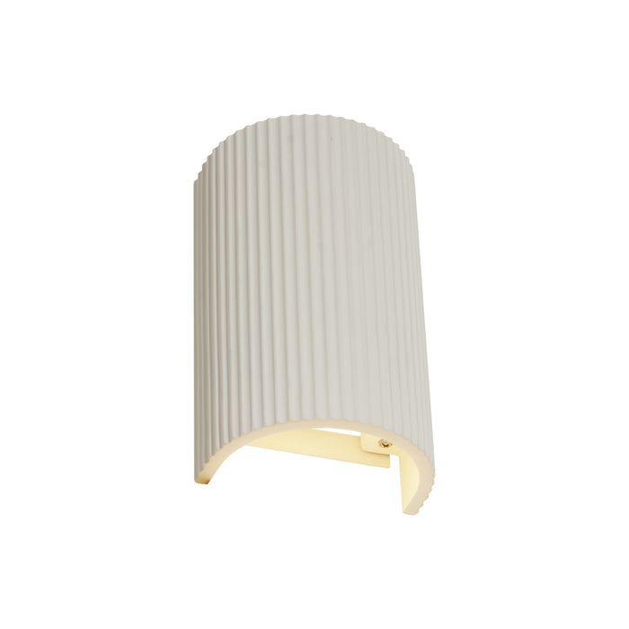 QAZQA Scandinavische wandlamp beige halfrond 2-lichts - Plaster
