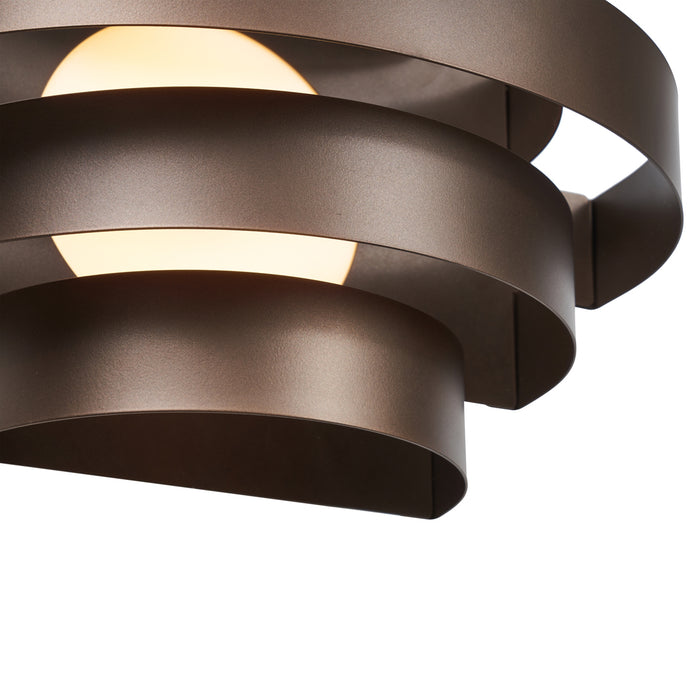 QAZQA Moderne wandlamp brons incl. LED 3-staps dimbaar - Lines