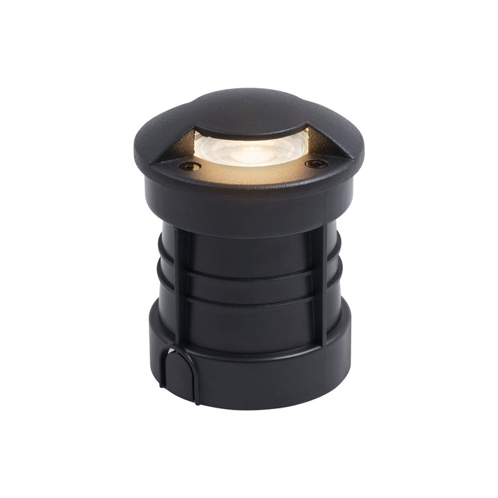 QAZQA Moderne grondspot zwart GU10 50mm 2-lichts effect IP65 - Cellar