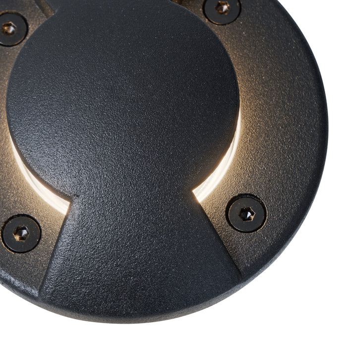 QAZQA Moderne grondspot zwart GU10 50mm 2-lichts effect IP65 - Cellar