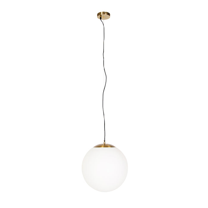 QAZQA Smart Scandinavische hanglamp goud met opaal glas 40cm incl.