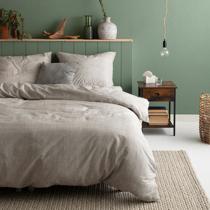 Cinderella dekbedovertrek Lyn  - Katoen - 200x200|220 cm - Natural