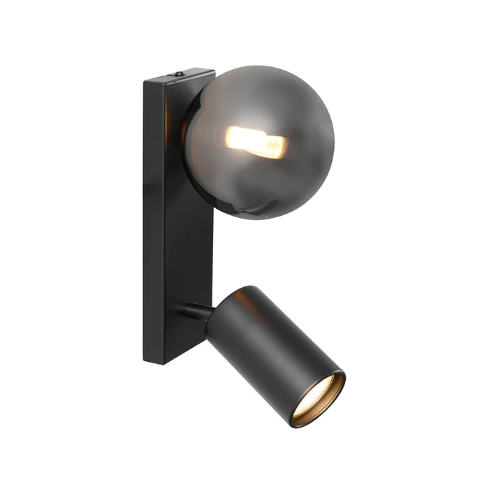 QAZQA Moderne plafondlamp zwart 2-lichts kantelbaar - Lesly