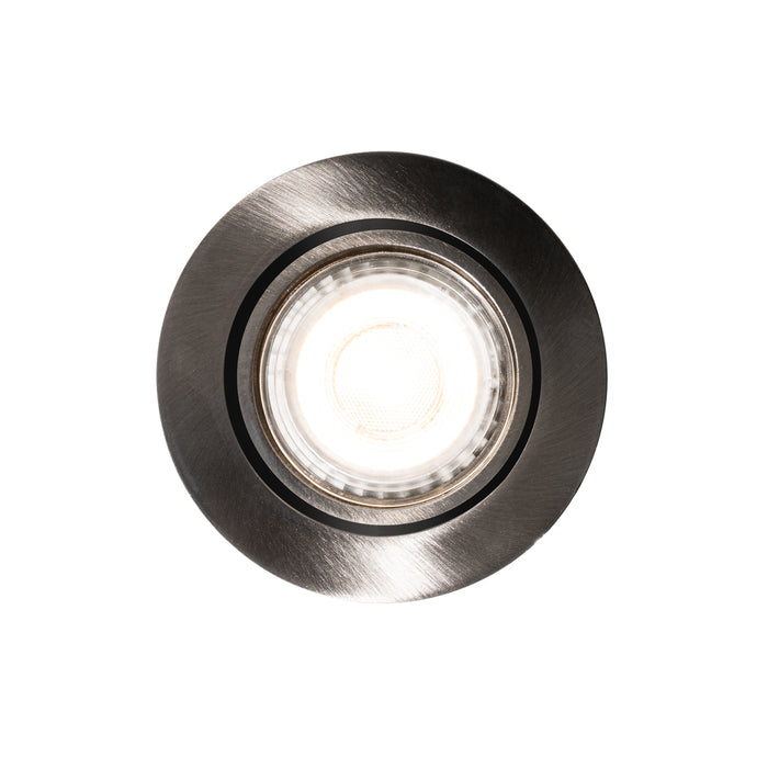 QAZQA Set van 6 moderne inbouwspots gunmetal GU10 50mm rond