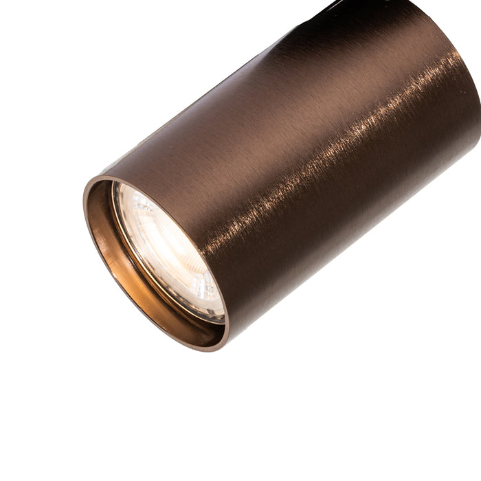 QAZQA Set van 6 moderne inbouwspots donker brons GU10 50mm - Chels