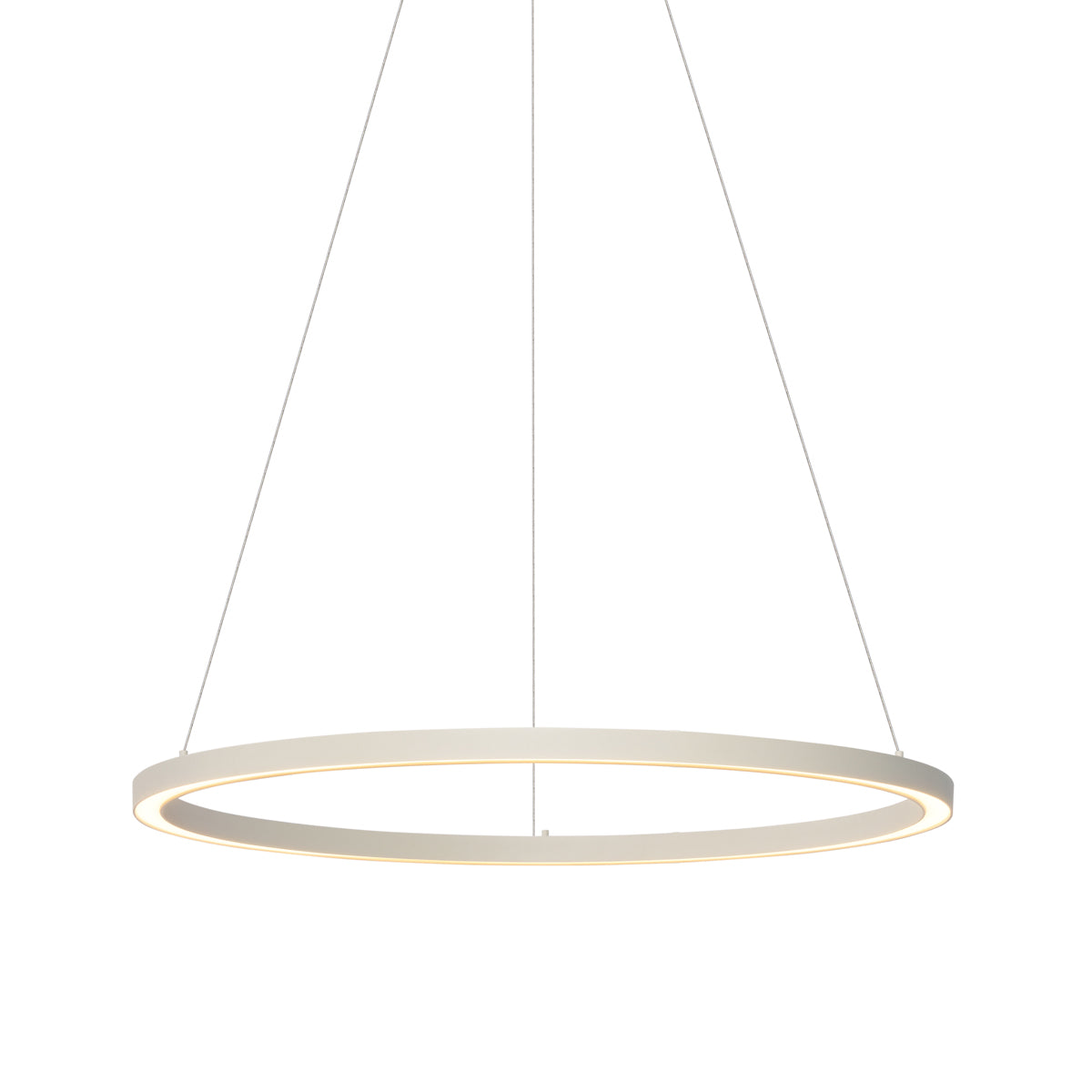 QAZQA Design hanglamp beige 80cm incl. LED 3-staps dimbaar - Girello