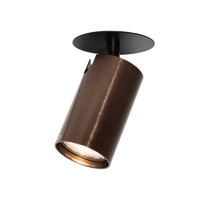 QAZQA Set van 6 moderne inbouwspots donker brons GU10 50mm - Chels