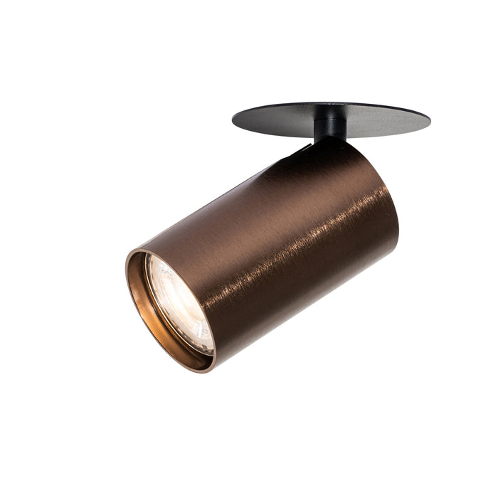 QAZQA Set van 6 moderne inbouwspots donker brons GU10 50mm - Chels