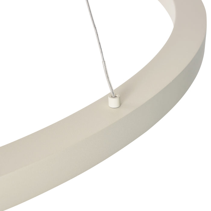 QAZQA Design hanglamp beige 80cm incl. LED 3-staps dimbaar - Girello