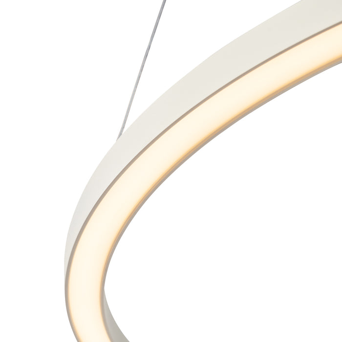 QAZQA Design hanglamp beige 80cm incl. LED 3-staps dimbaar - Girello