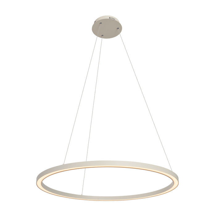 QAZQA Design hanglamp beige 80cm incl. LED 3-staps dimbaar - Girello