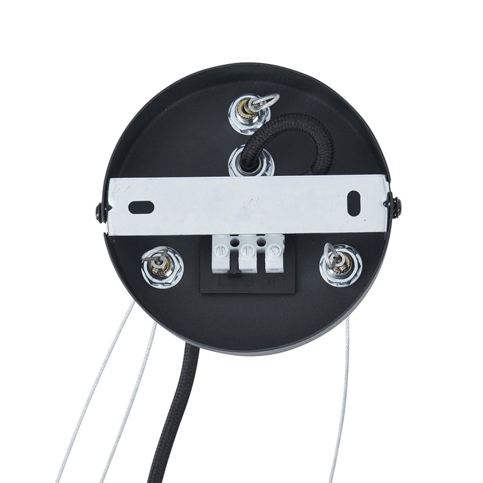 QAZQA Moderne hanglamp zwart 6-lichts - Jeana Circle