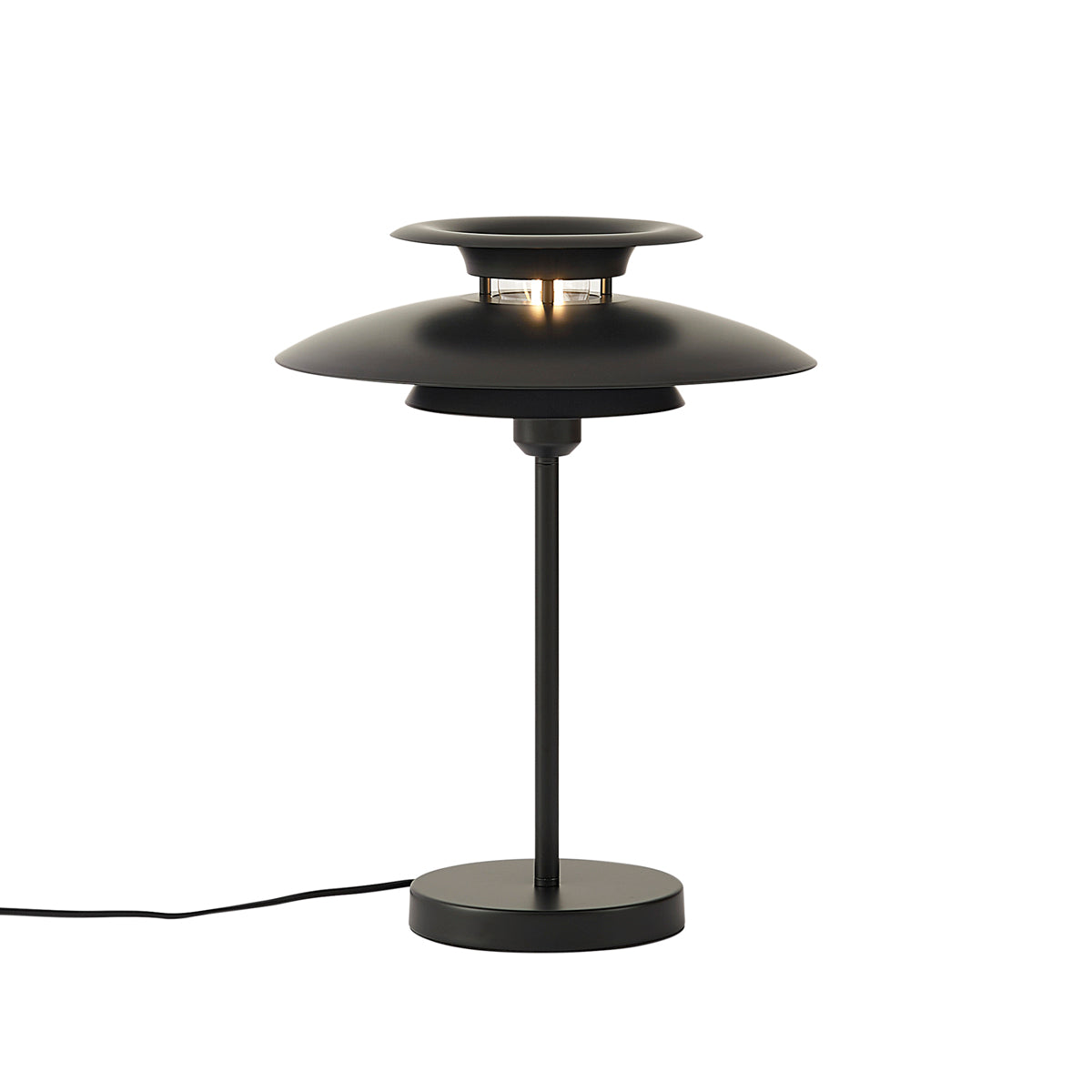 QAZQA Retro tafellamp zwart staal 45cm - Pauly