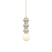 QAZQA Retro hanglamp beige met mat glas - Fedde