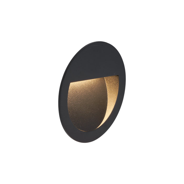 QAZQA Moderne inbouw wandlamp zwart incl. LED IP65 - Gem