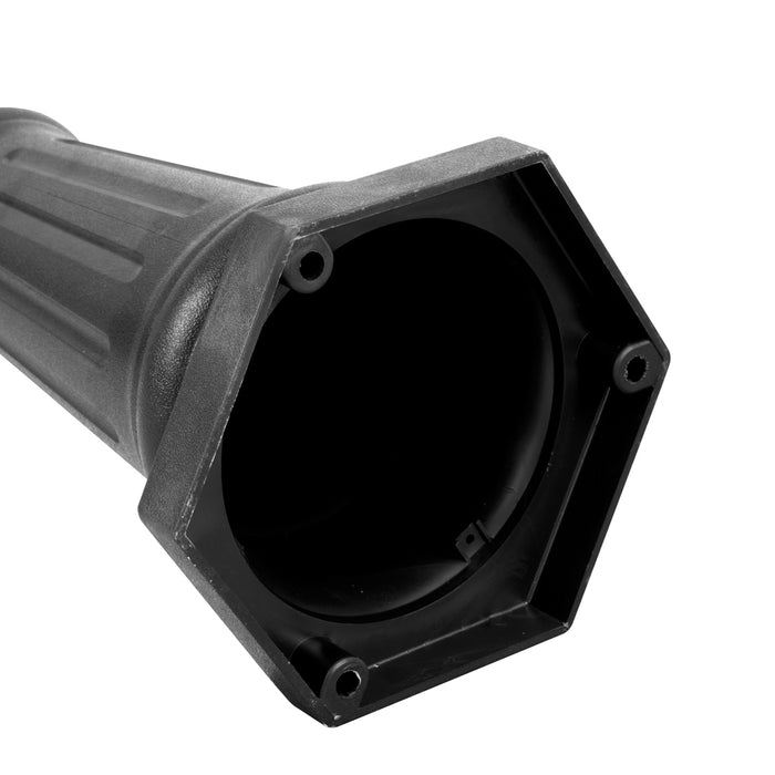 QAZQA Klassieke buitenpaal zwart 217cm IP44 - New Haven Hammered