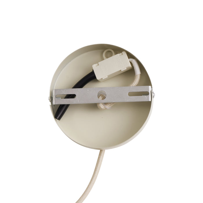 QAZQA Retro hanglamp beige met mat glas - Fedde