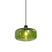 QAZQA Retro hanglamp zwart met groen glas - Bizle