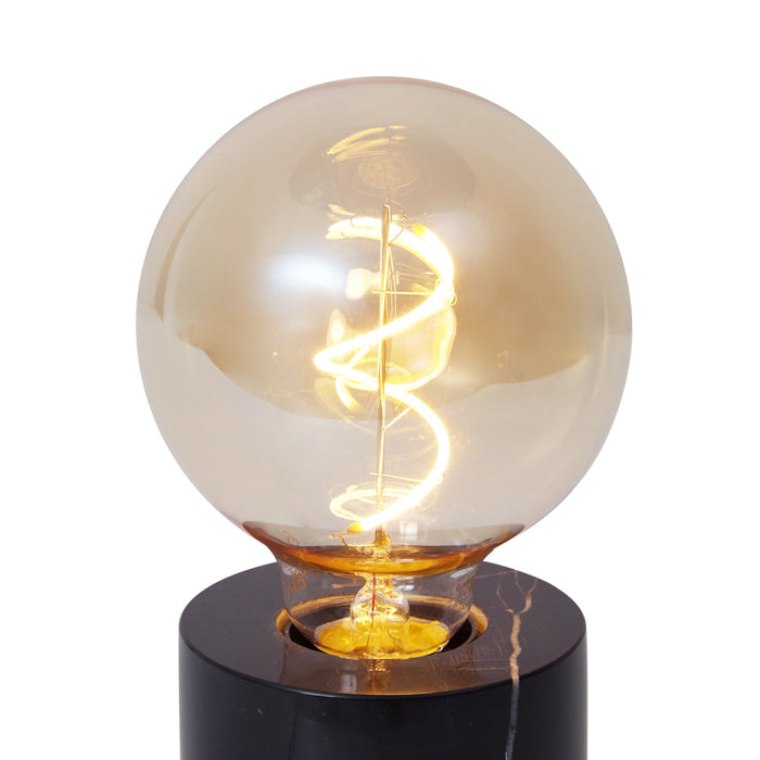 QAZQA Moderne tafellamp zwart marmer - Marissa