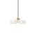 QAZQA Retro hanglamp goud met beige glas - Jina