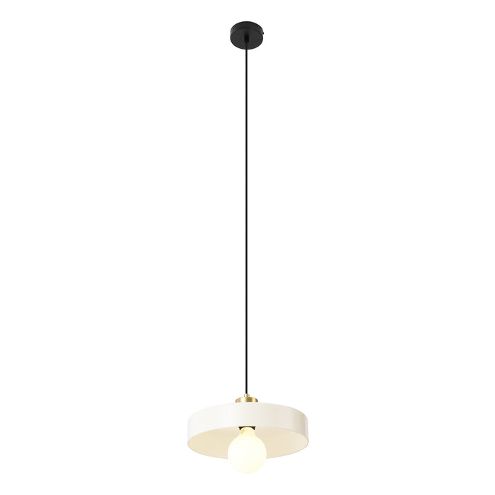 QAZQA Retro hanglamp goud met beige glas - Jina