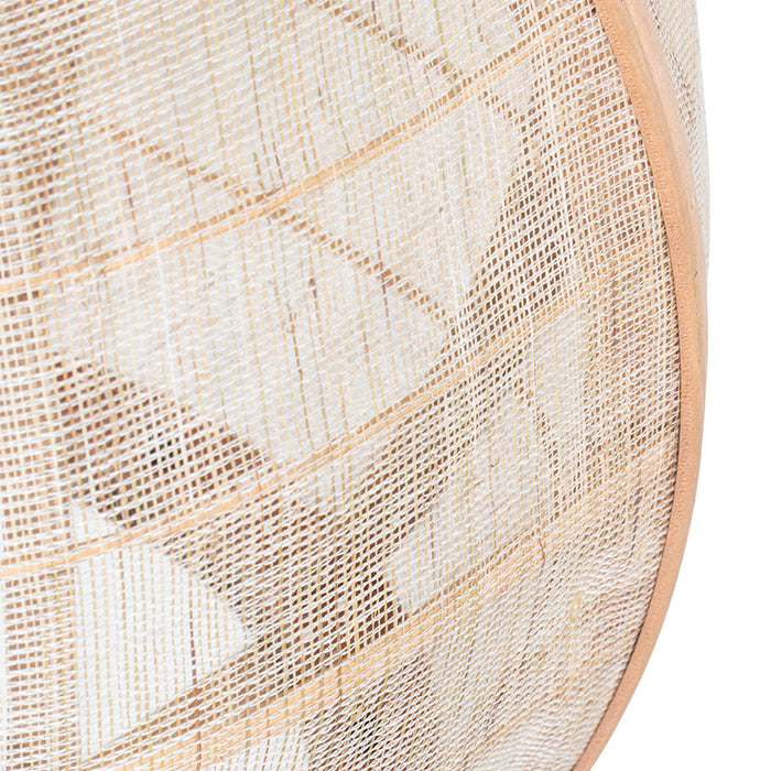 QAZQA Smart hanglamp bruin 50cm incl. Wifi G95 - Pascal