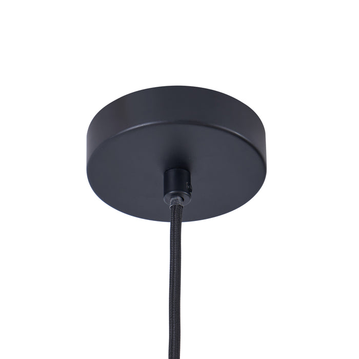 QAZQA Moderne hanglamp zwart met gouden binnenkant - Loes