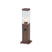 QAZQA Buitenlamp roestbruin met helder glas 45cm IP44 met stopcontact