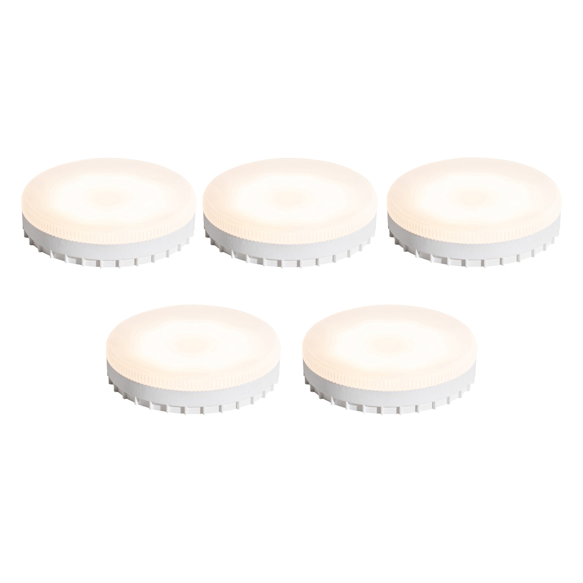 LUEDD Set van 5 GX53 dimbare LED lampen 7W 750 lm 3000K