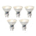 LUEDD Set van 5 GU10 dimbare LED lampen 7W 600 lm 4000K