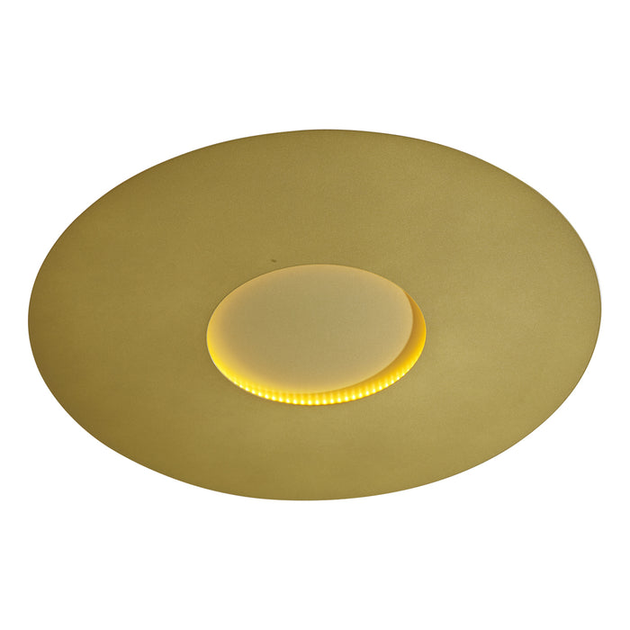 QAZQA Moderne plafondlamp goud 60cm incl. LED 3-staps dimbaar -