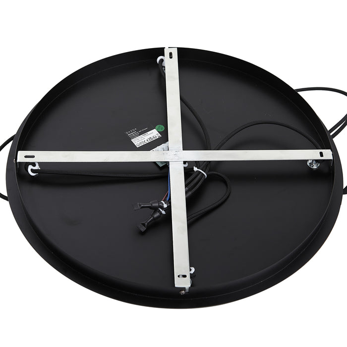 QAZQA Moderne hanglamp zwart met smoke glas - Jia