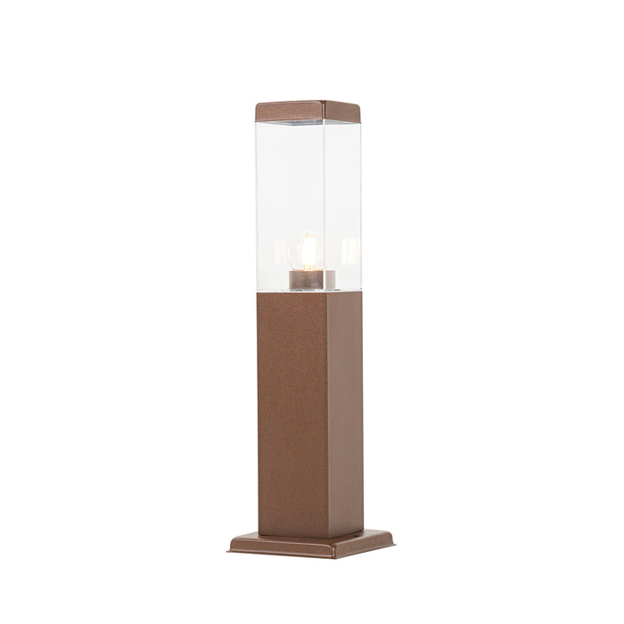 QAZQA Smart buitenlamp paal roestbruin 45cm incl. Wifi P45 - Malios