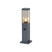QAZQA Buitenlamp donkergrijs met smoke glas 45cm IP44 met stopcontact