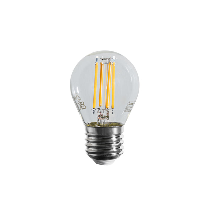 LUEDD E27 dimbare LED lampen filament G45 helder 4W 470 lm 2700K