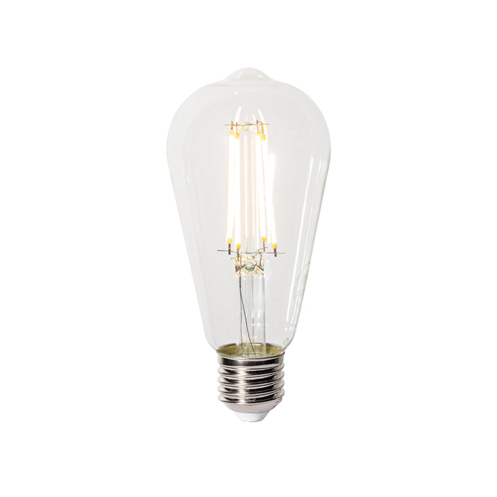 LUEDD E27 3-staps dimbaar LED lamp ST64 clear 6W 700 lm 2700K
