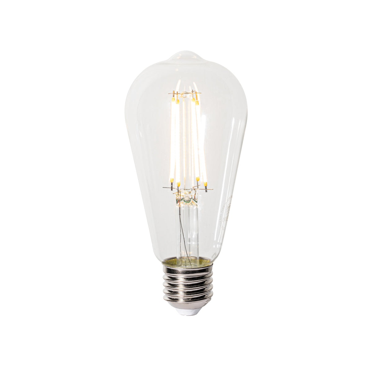 LUEDD E27 3-staps dimbaar LED lamp ST64 clear 6W 700 lm 2700K