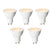 LUEDD Set van 5 GU10 3-staps dimbare LED lampen 6W 430 lm 2000 -
