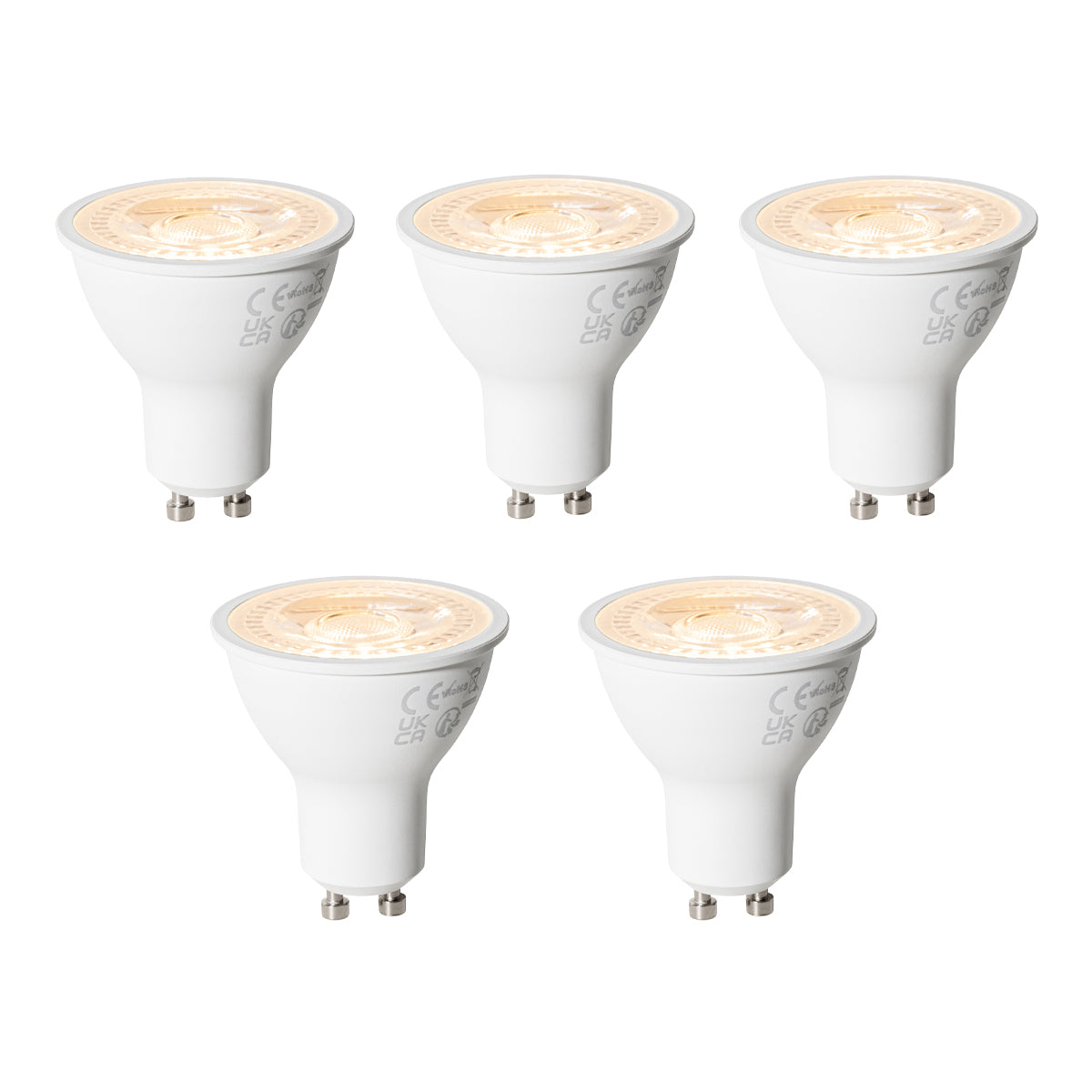 LUEDD Set van 5 GU10 3-staps dimbare LED lampen 6W 430 lm 2000 -