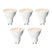 LUEDD Set van 5 GU10 dimbare LED lampen 7W 430 lm 2700K