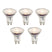LUEDD Set van 5 GU10 50mm dimbare LED lampen helder 4.9W 430 lm 2700K