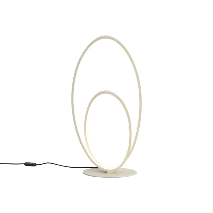 QAZQA Design tafellamp beige incl. LED 3-staps dimbaar - Boomerang
