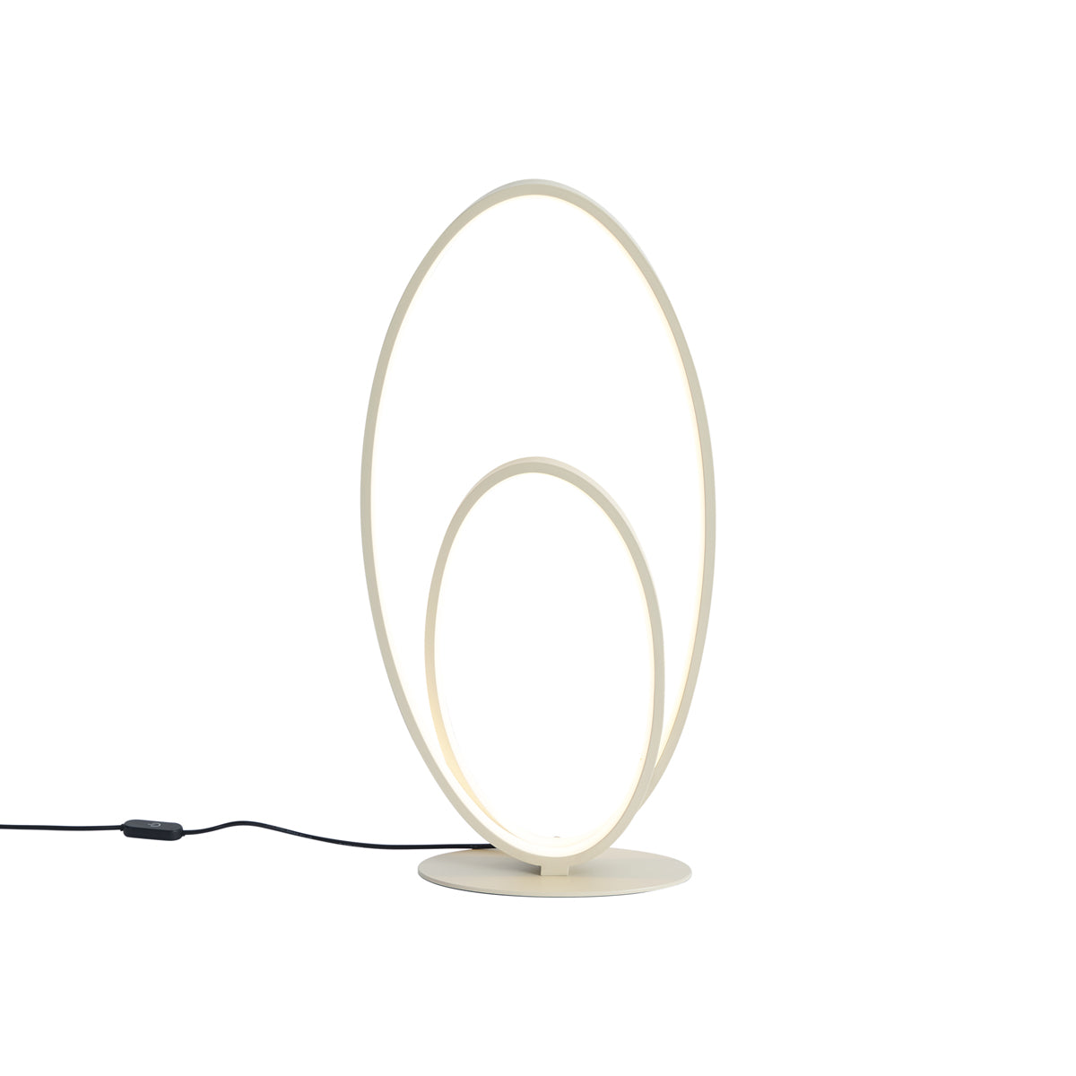 QAZQA Design tafellamp beige incl. LED 3-staps dimbaar - Boomerang