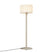 QAZQA Scandinavische buiten vloerlamp beige met witte kap IP44 -