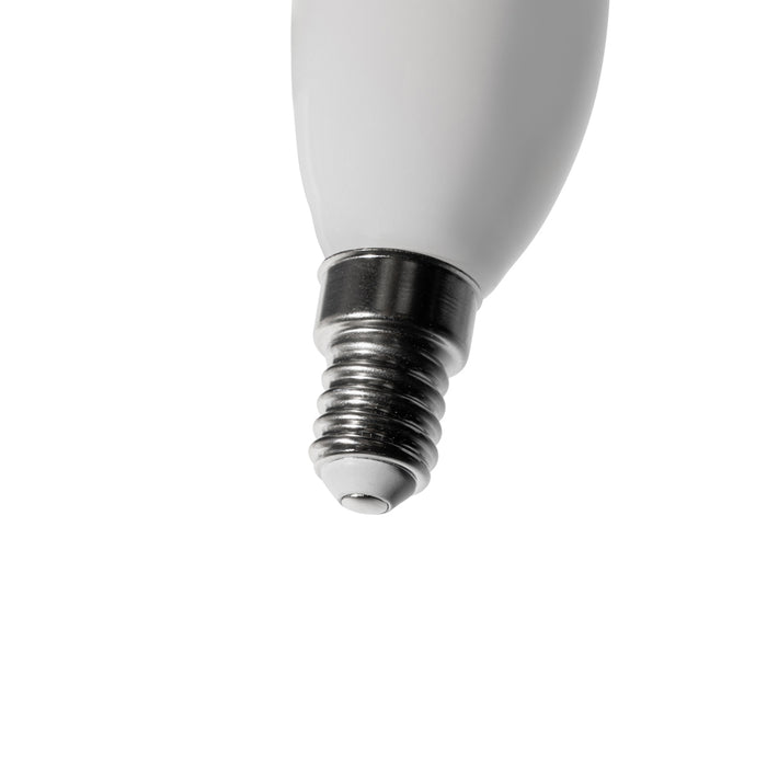 LUEDD Set van 5 E14 dimbare LED lampen B35 opaal 4W 400 lm 2200K