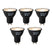 LUEDD Set van 5 GU10 dimbare LED lampen zwart 7W 430 lm 2700K