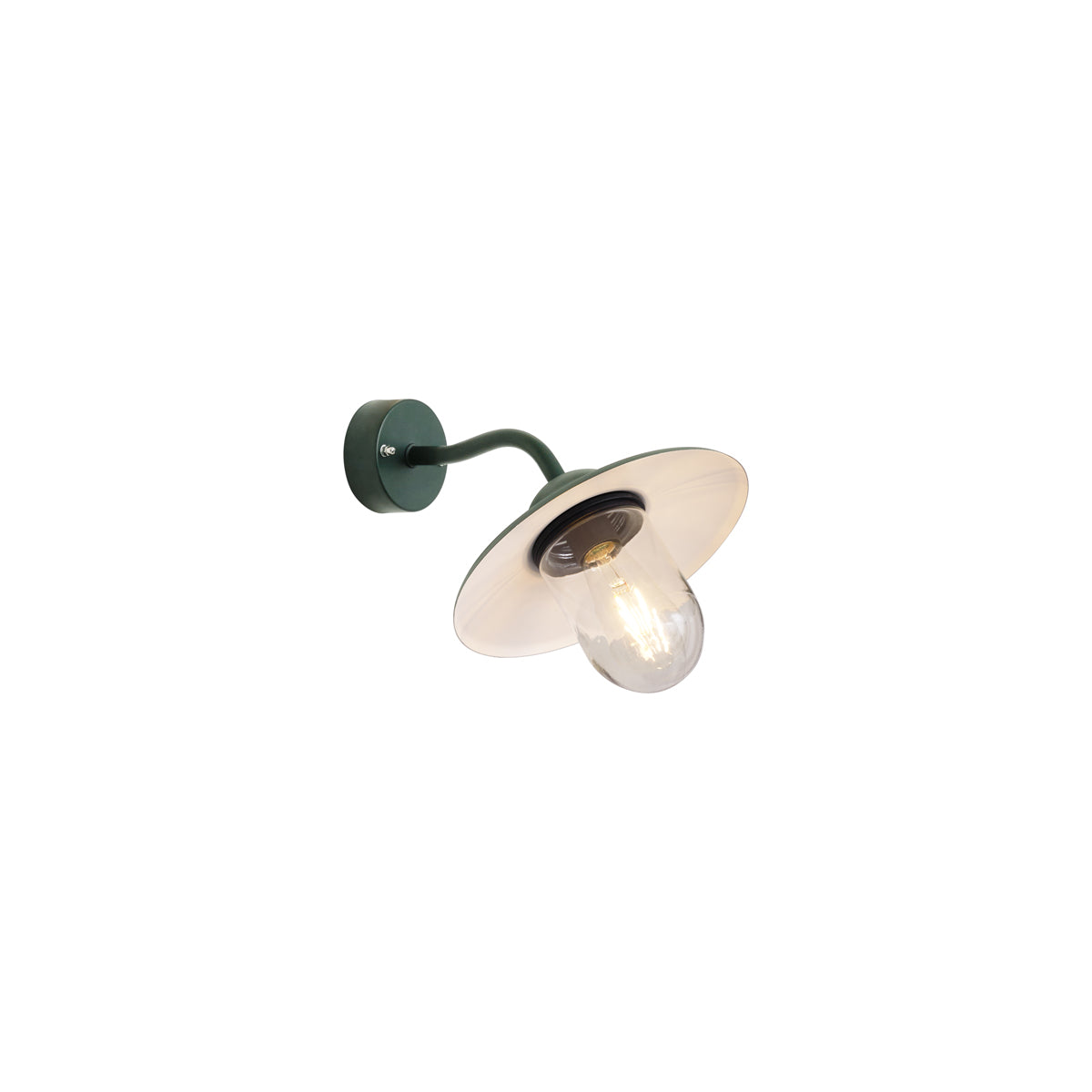 QAZQA Buitenwandlamp donker groen IP44 - Munich