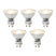 LUEDD Set van 5 GU10 dimbare LED lampen 7W 600 lm 3000K