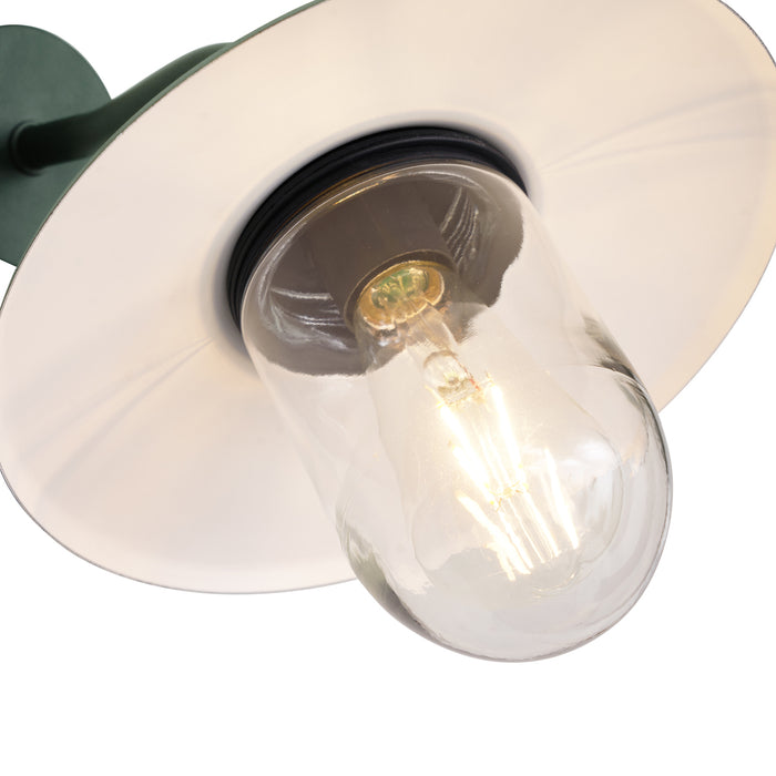 QAZQA Buitenwandlamp donker groen IP44 - Munich