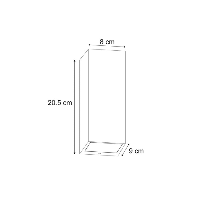 QAZQA Moderne wandlamp donkergroen 2-lichts GU10 70mm IP54 - Baleno